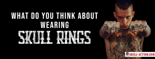 Men Wearing Skull Rings
