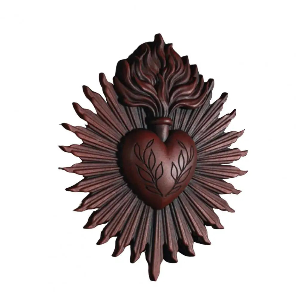 Sacred Heart Gothic Wall Plaque