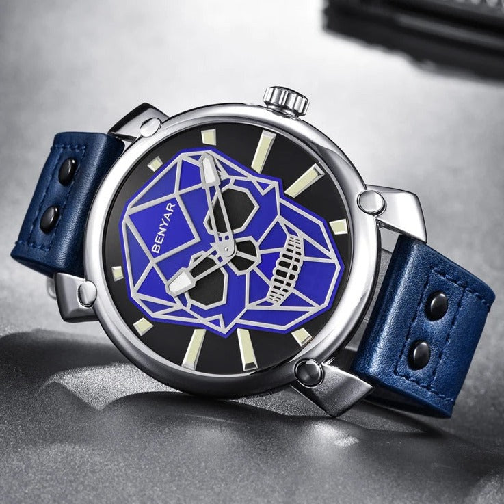 Skull Watch Dead Head silver