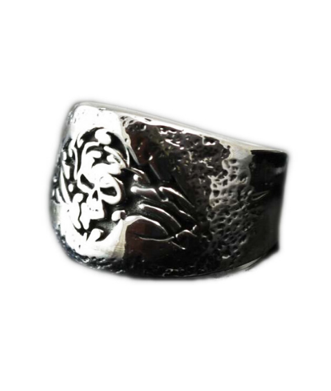 925 silver biker ring