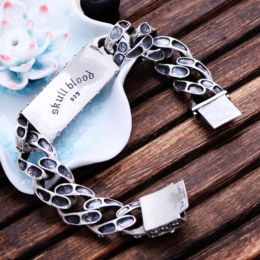 925 Silver Skull Bracelet | Skull Action