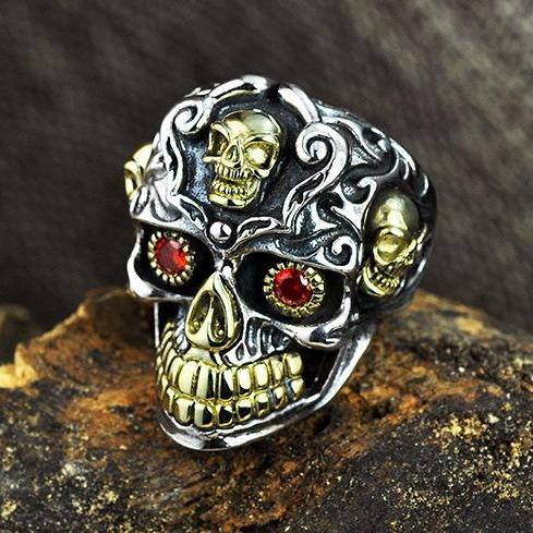 925 Sterling Silver Skull Ring | Skull Action