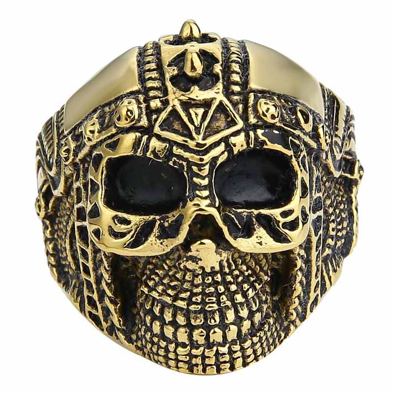 Aztec skull online ring