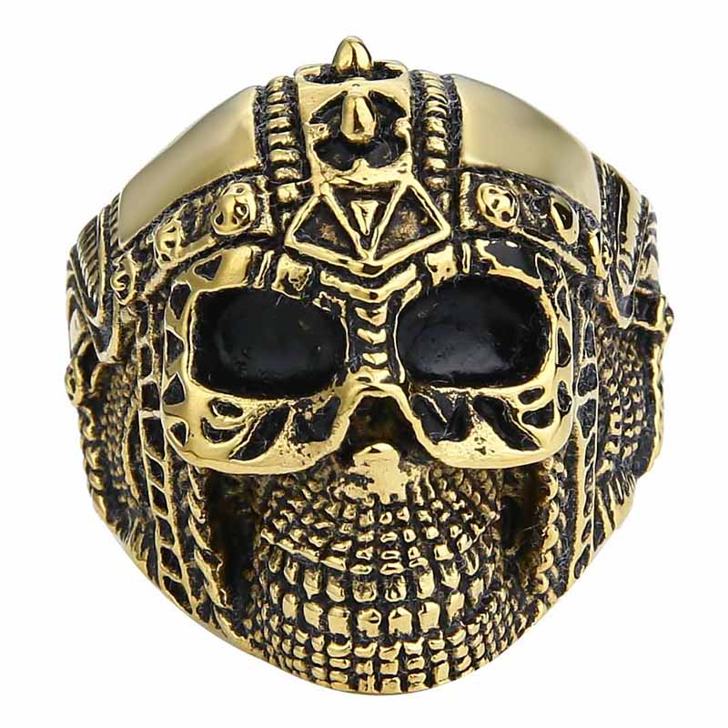 Skull Ring Aztec Skulls