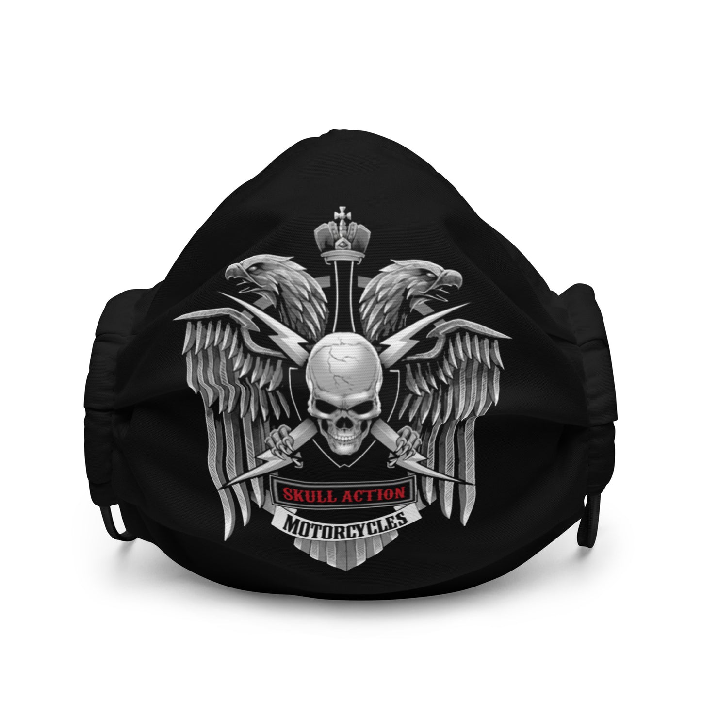 Motorcycle Half Face Mask Skull