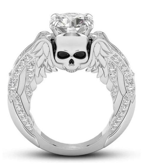 angel demon ring