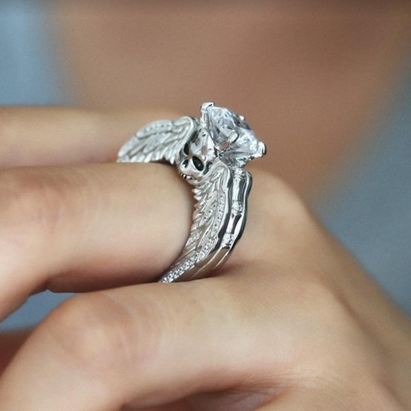 Angel Demon Ring | Skull Action