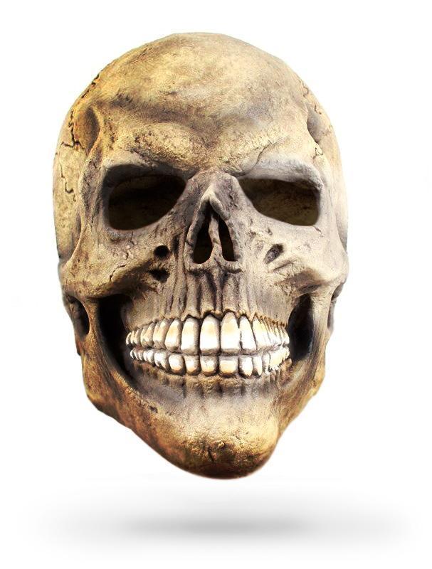 angry skull mask