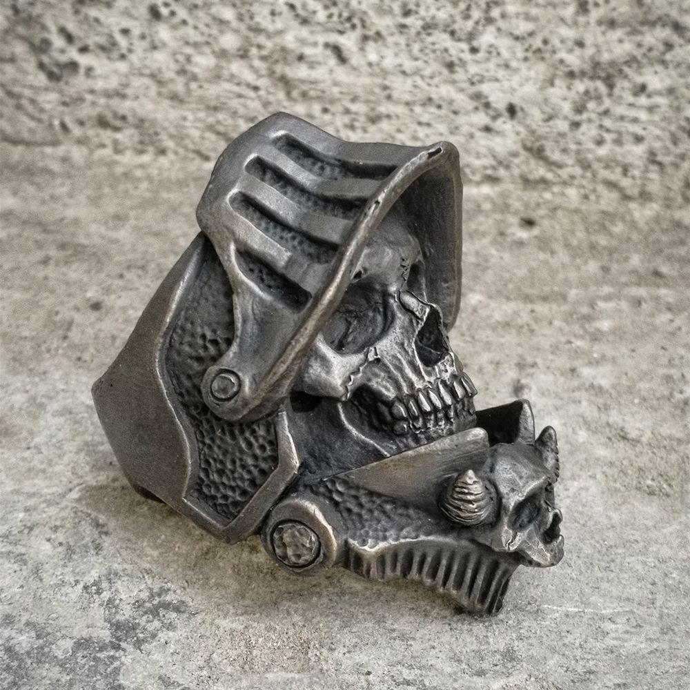 Antique Roman Soldier Ring | Skull Action