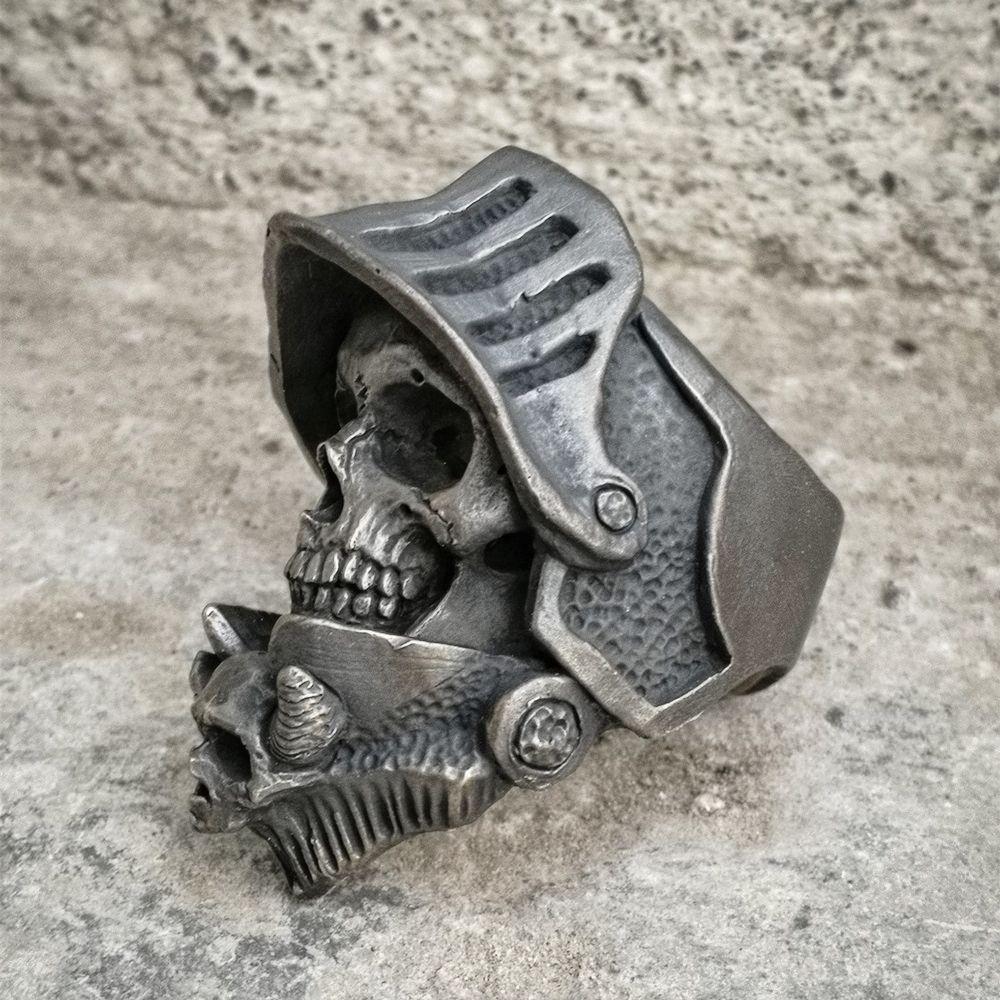 Antique Roman Soldier Ring | Skull Action