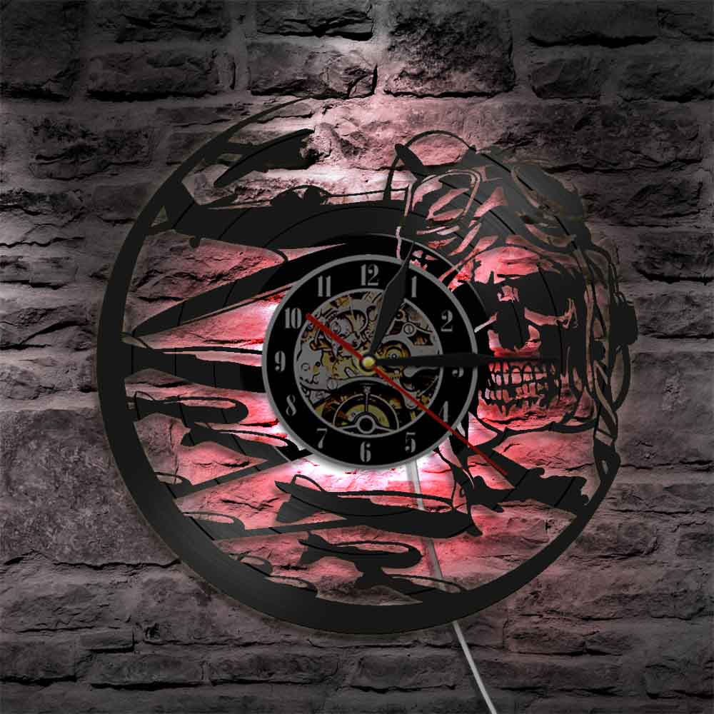 Aviation Themed Wall Clocks | Skull Action