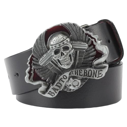 bad to the bone belt buckle