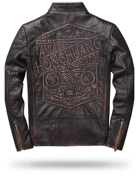 Biker Leather Jacket Skull | Skull Action