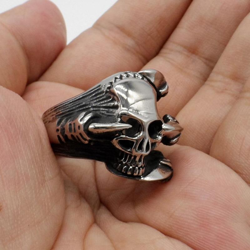 Biker Ring Jewelry | Skull Action
