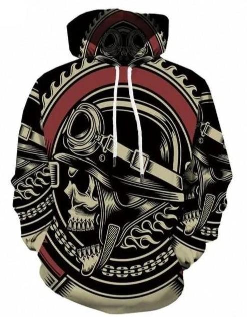 Biker Sweatshirt | Skull Action