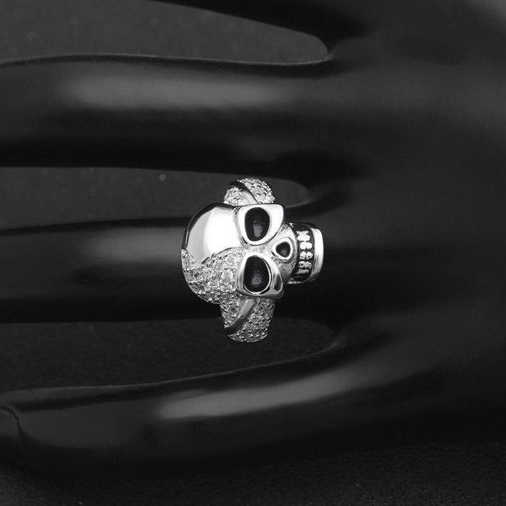 Black And Pink Skull Ring | Skull Ring