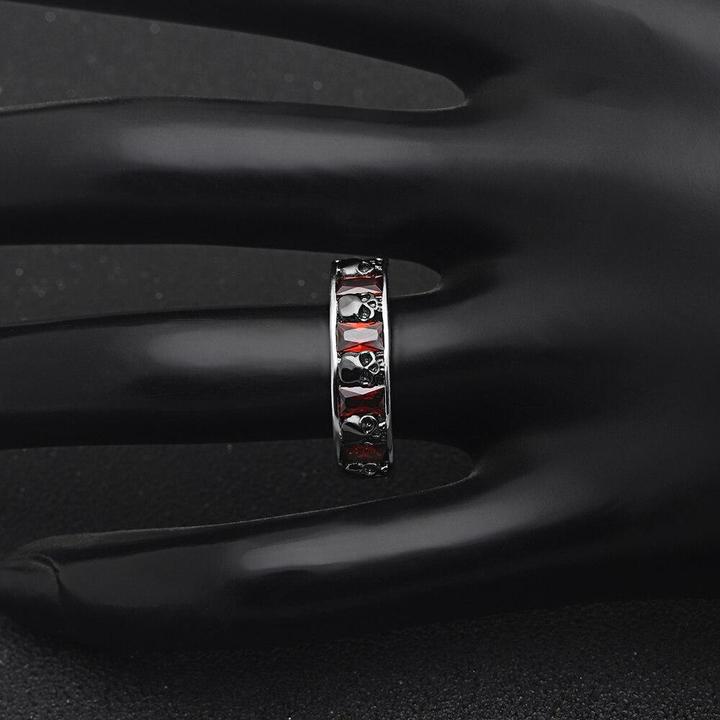 Black And Red Skull Ring | Skull Action