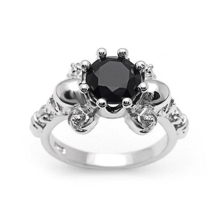 Black Princess Crown Ring | Skull Action
