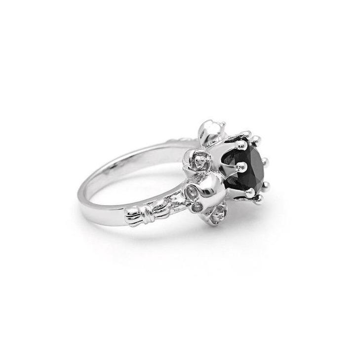 Black Princess Crown Ring | Skull Action