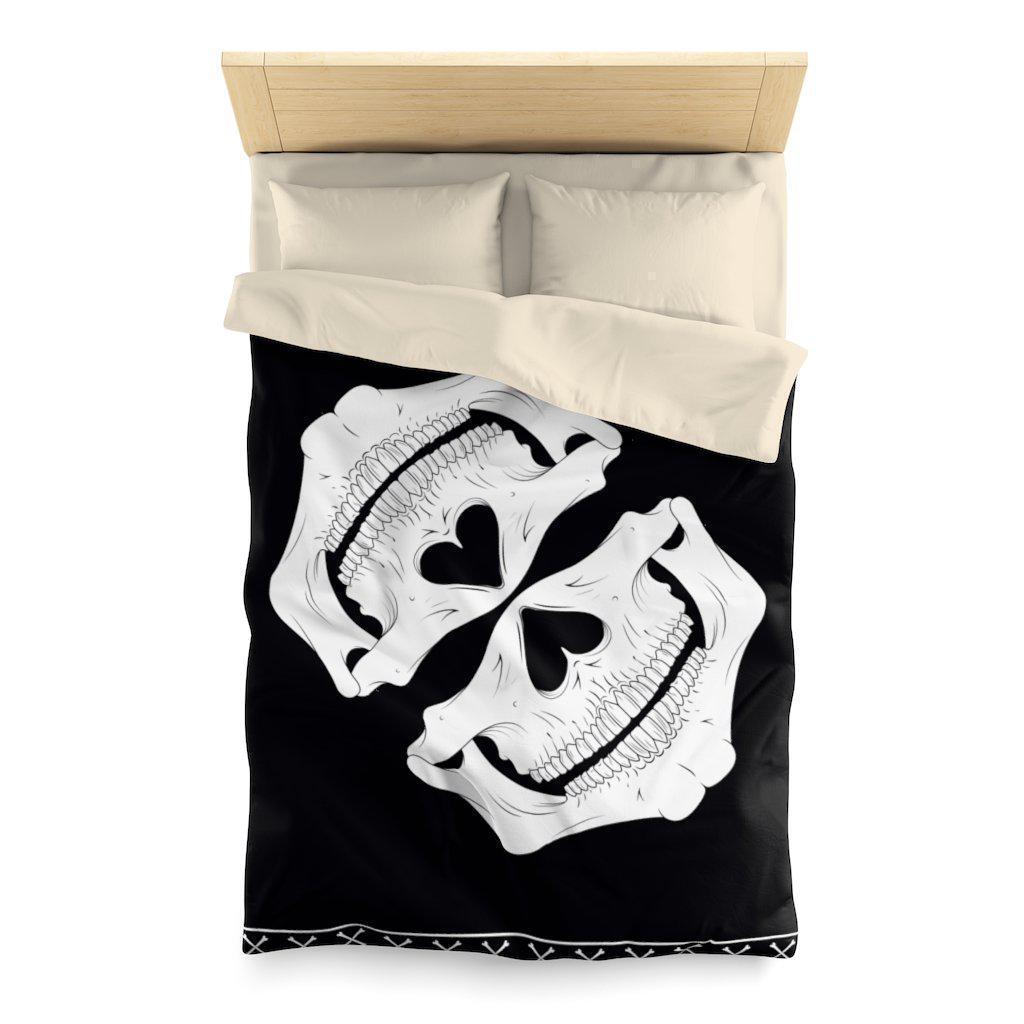black-skull-bedding-design