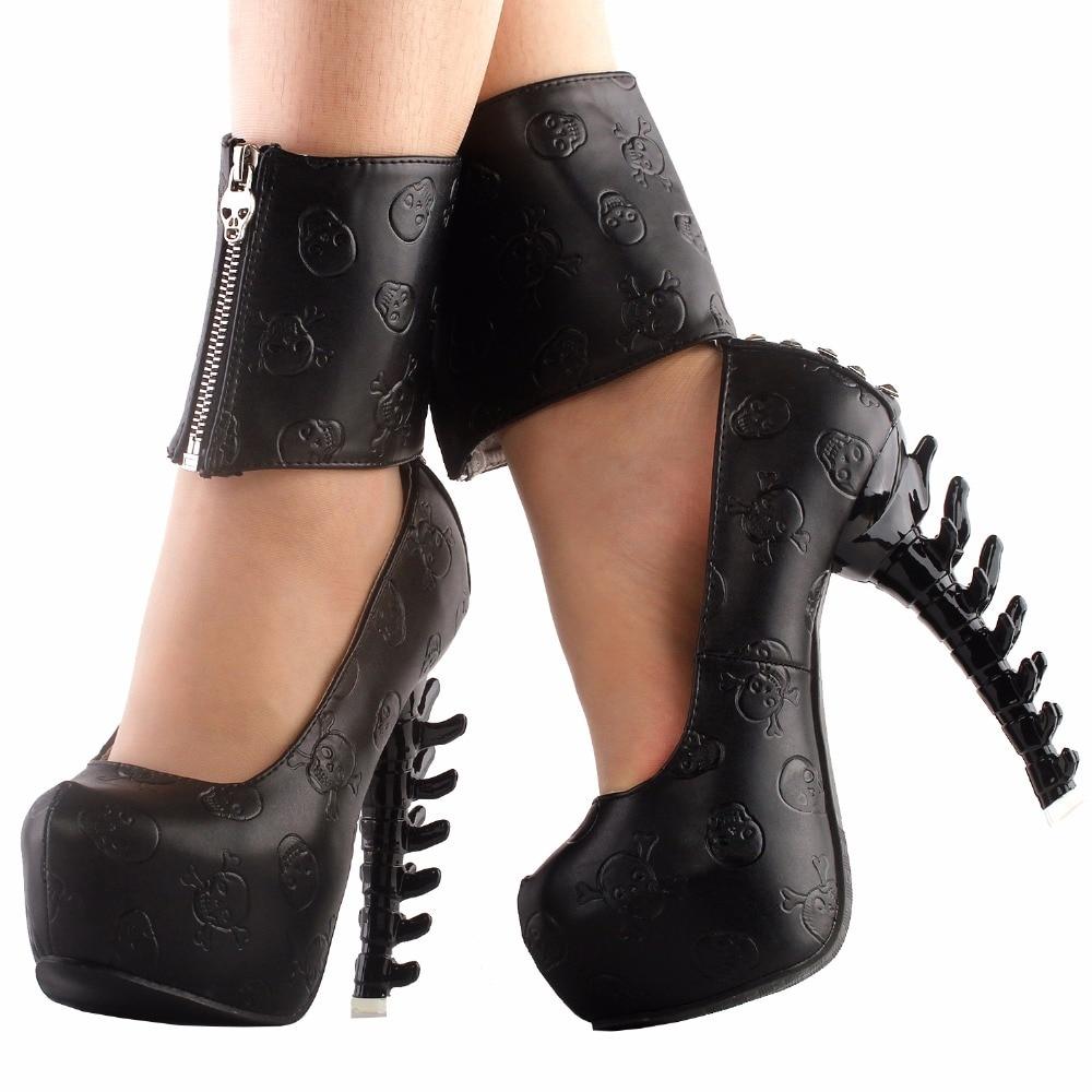 Black Skull Heels | Skull Action