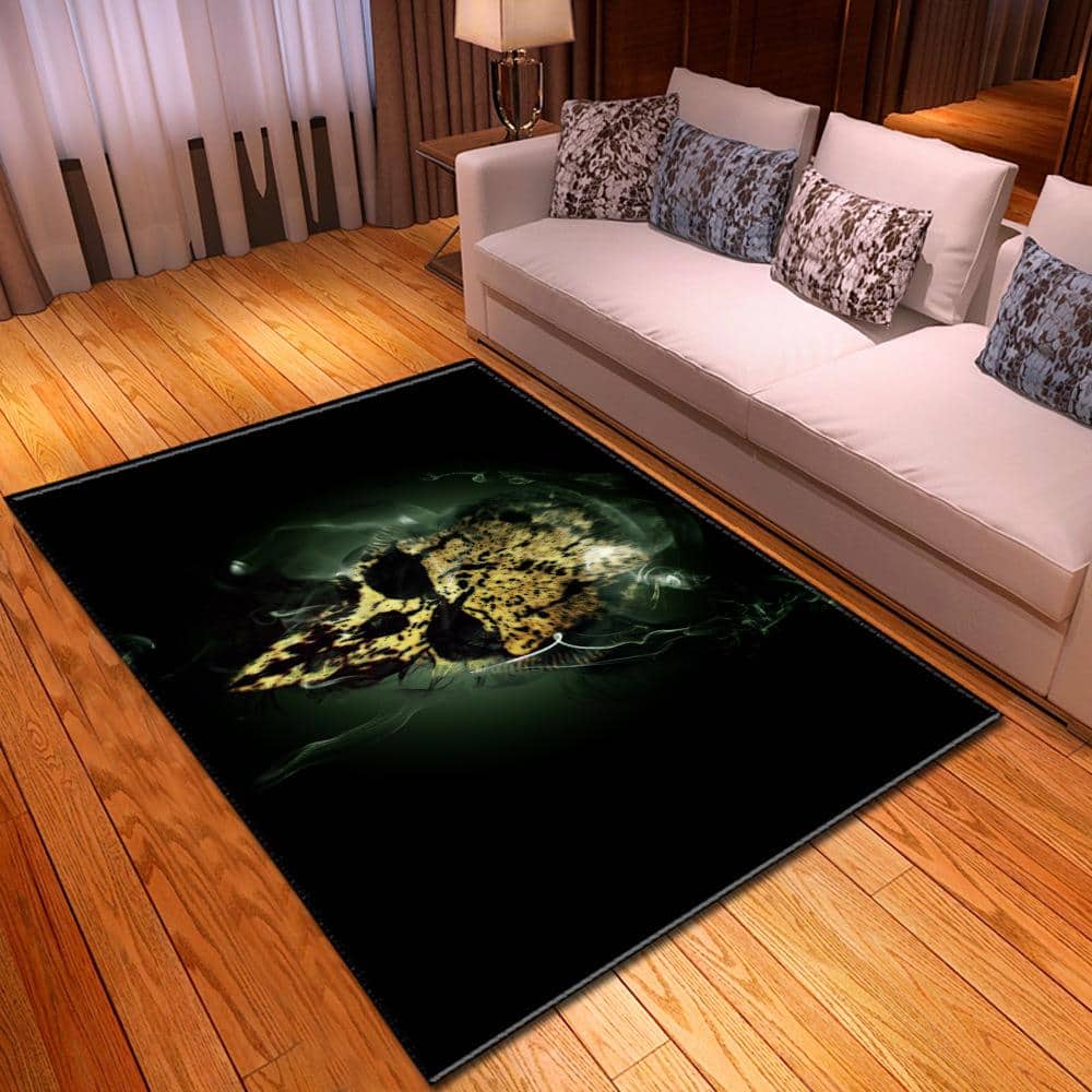 Black Skull Rug | Skull Action