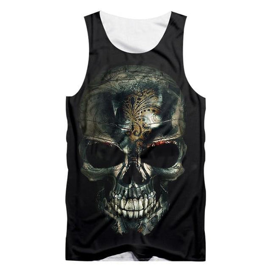 Black Skull Tank Top