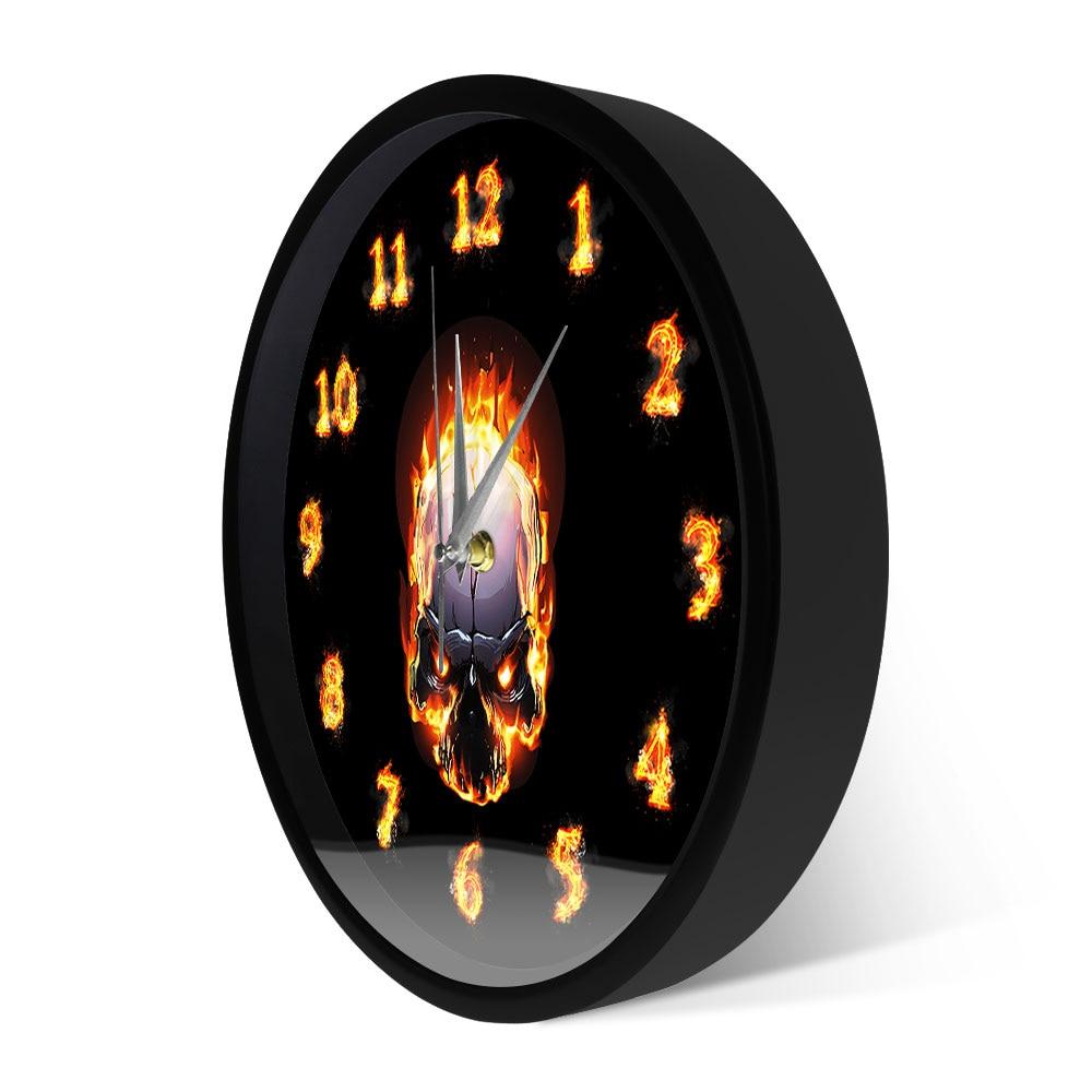 Black Skull Wall Clock | Skull Action
