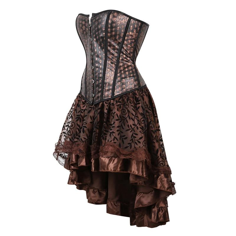 Brown Steampunk Dress | Skull Action