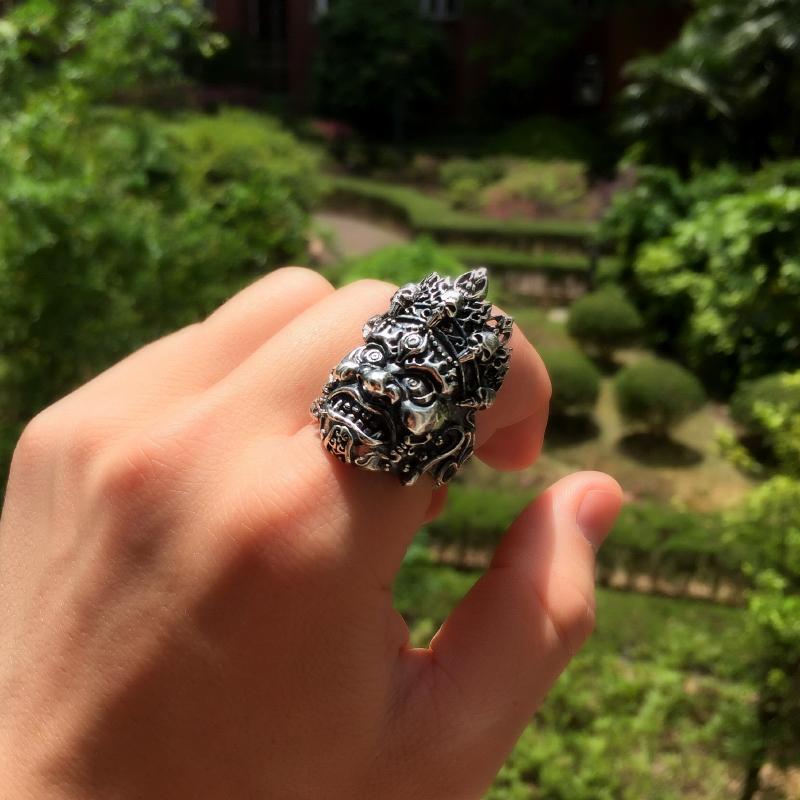 Buddha Head Ring | Skull Action