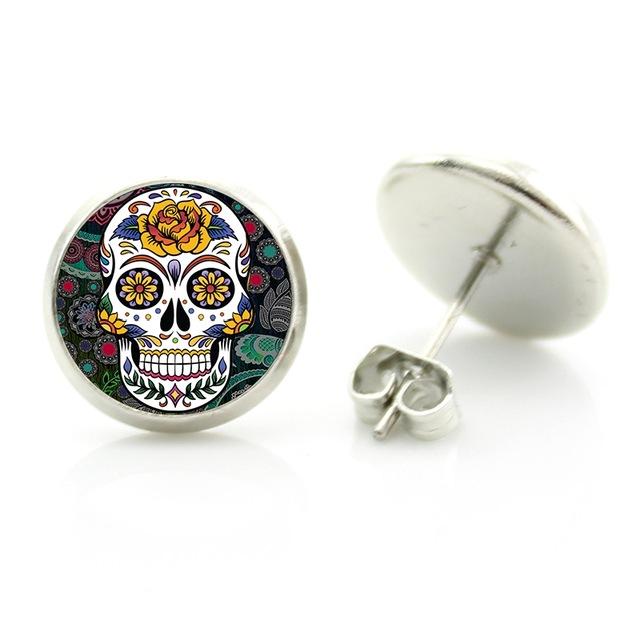 calavera earrings