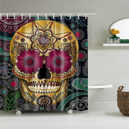 Calavera Shower Curtain