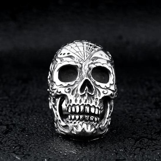 Calavera Sugar Skull Ring | Skull Action