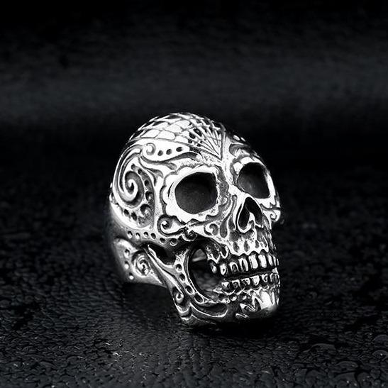 Calavera Sugar Skull Ring | Skull Action