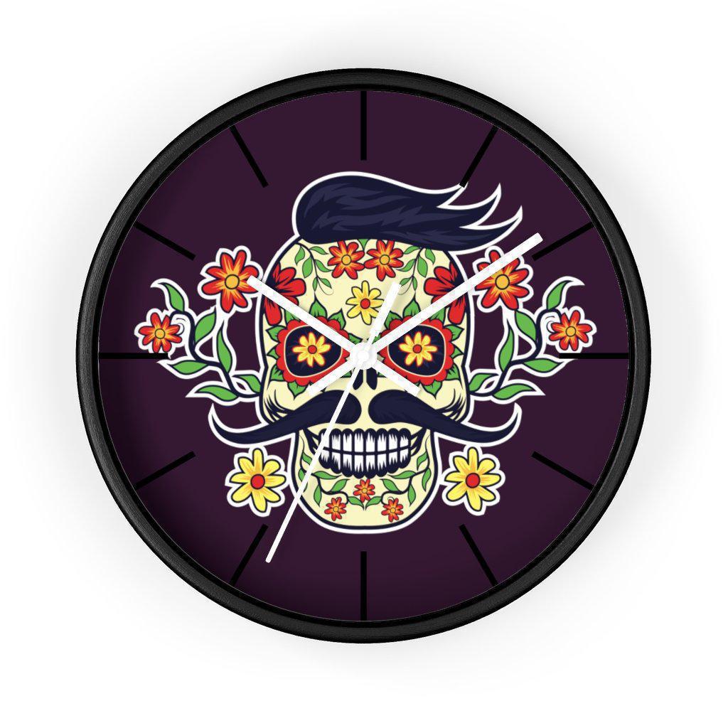 candy-skull-clock