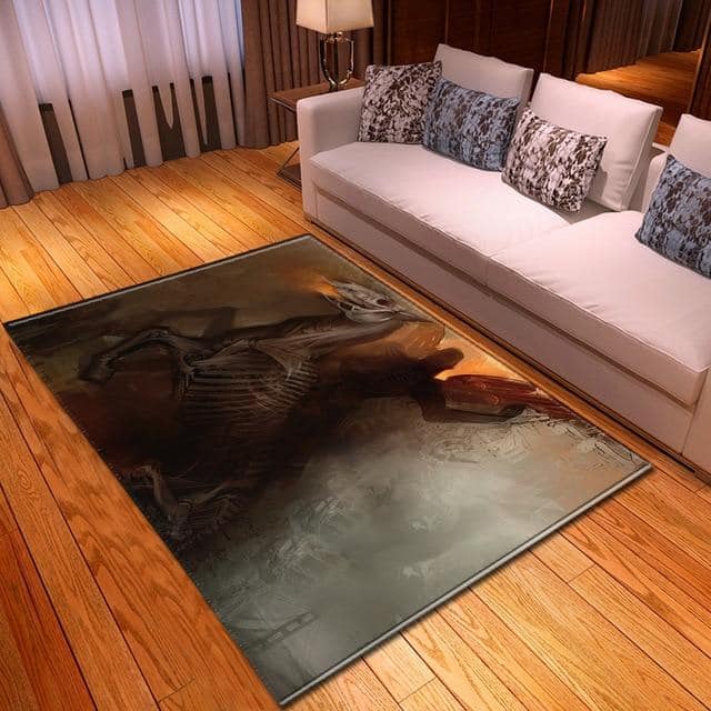 Carpet Skull Painting | Skull Action