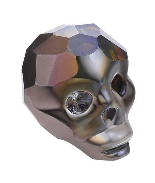 Carved Bone Skull Beads