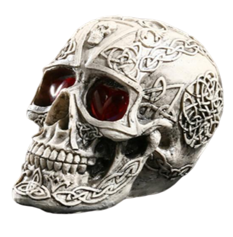 Celtic Statues Figurines | Skull Action