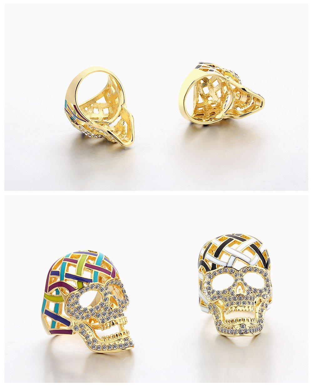Colorful Skull Ring | Skull Action