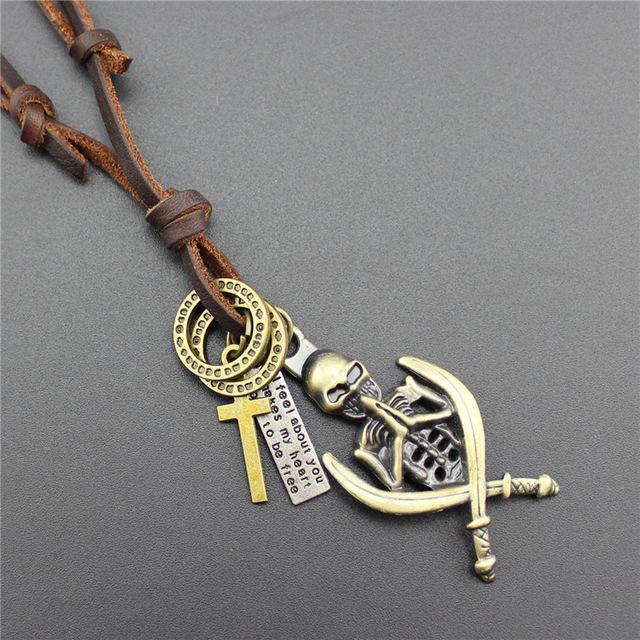Cow Skull Necklace Gold | Skull Action