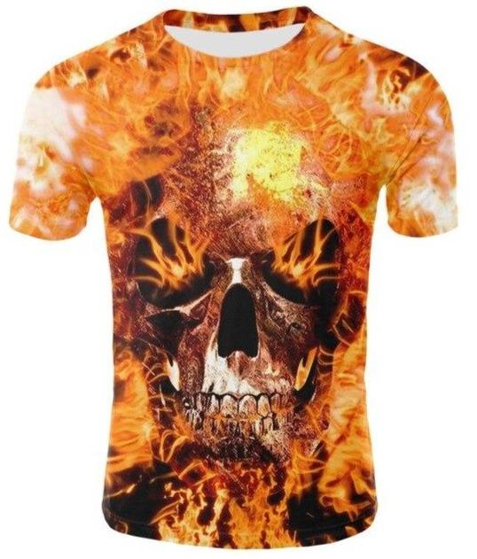 Crazy Skull T Shirts