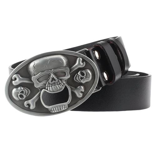 cross bones skull belt