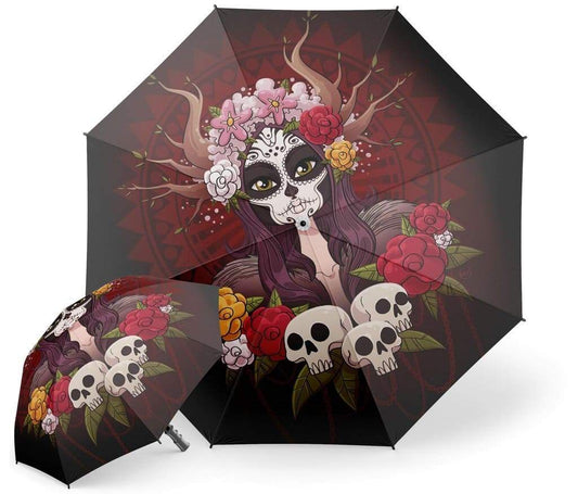 Day Of The Dead Umbrella | Skull Action