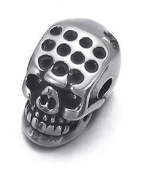 Faceted Skull Bead