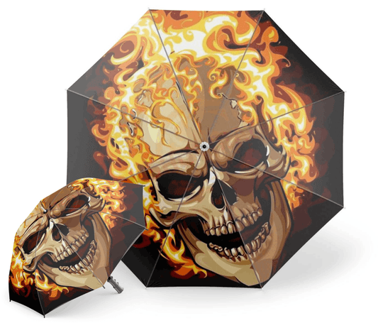 Fire Skull Umbrella