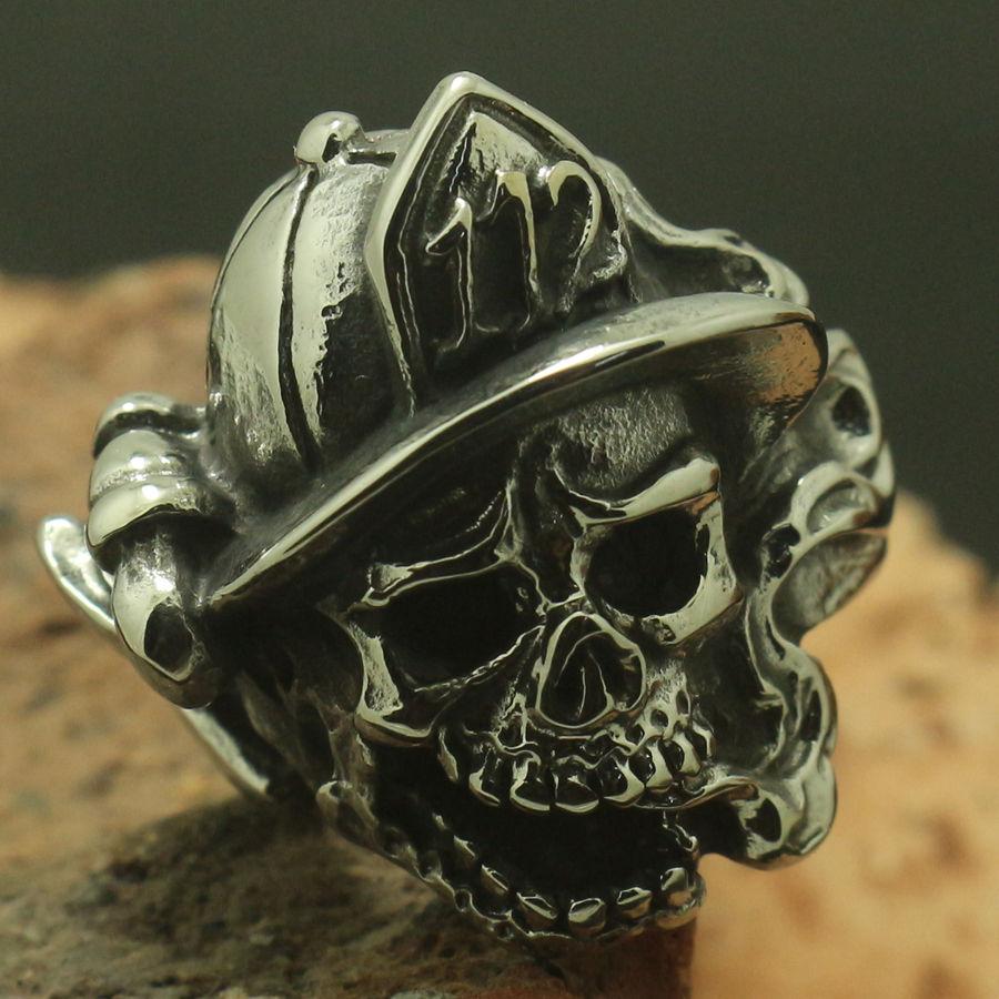 Firefighter Skull Ring | Skull Action