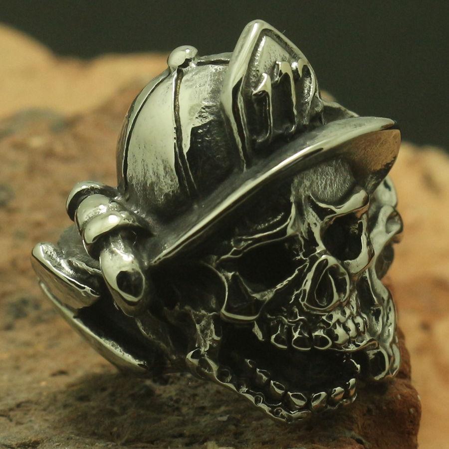 Firefighter Skull Ring | Skull Action