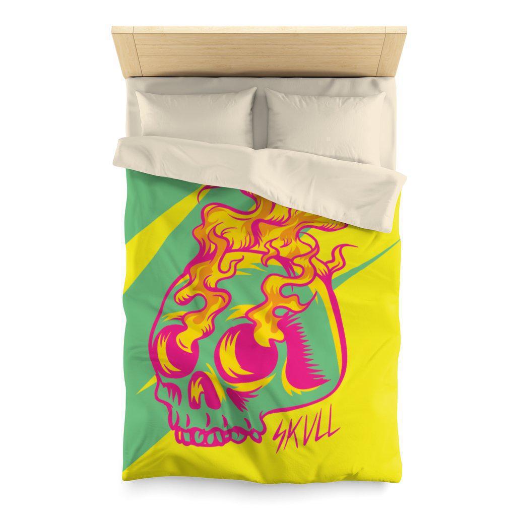 flaming-skull-bedding-set