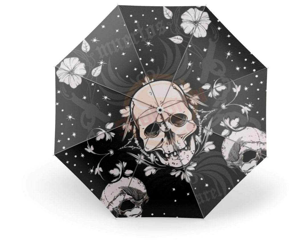 Floral Skull Umbrella | Skull Action