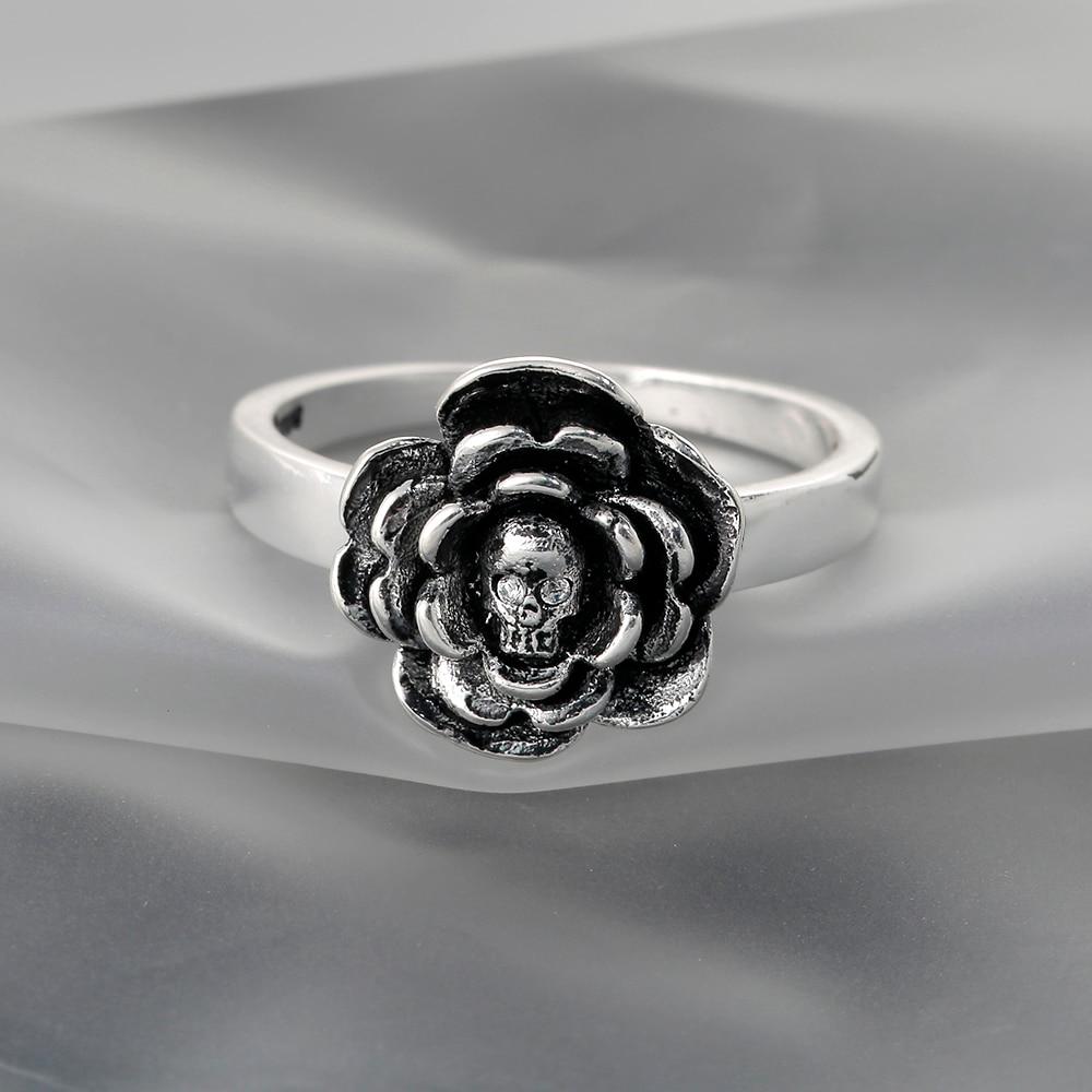 Flower Skull Ring | Skull Action